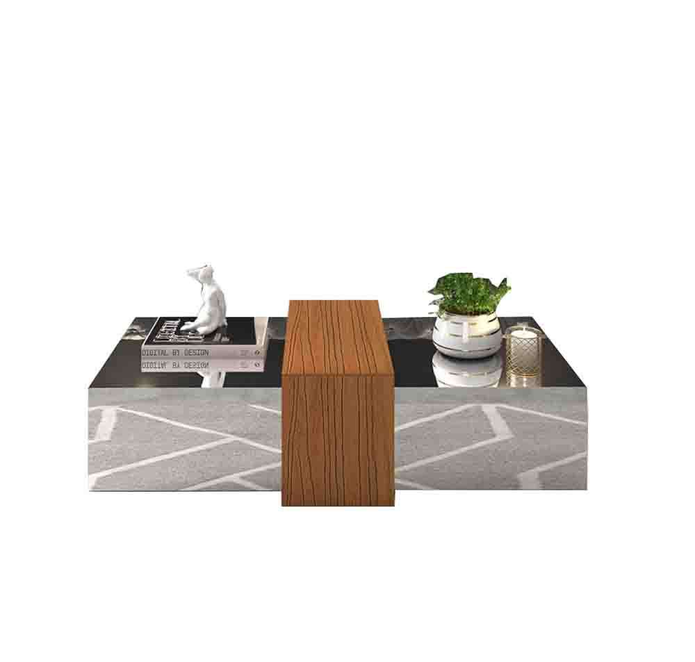 MESA CENTRO SICILIA AVELLANA/BLANQUECINO - Imagen 2