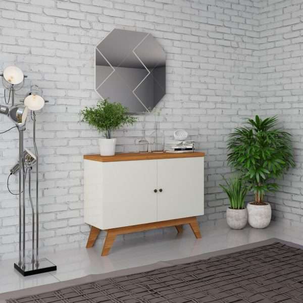 REPISA C/ 02 PUERTAS OFF WHITE / FREIJO