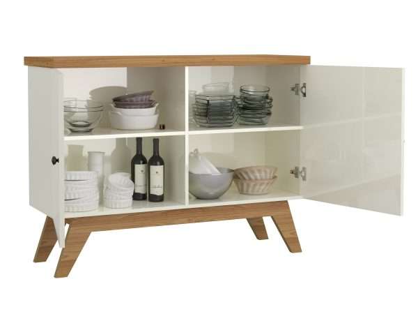 REPISA C/ 02 PUERTAS OFF WHITE / FREIJO - Imagen 2