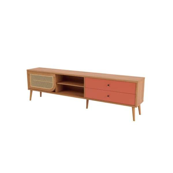 RACK 220CM C/02CAJONES - FREIJO/TERRA - Imagen 3