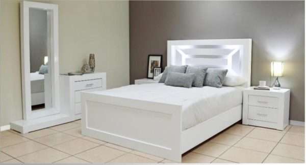 JUEGO DE HABITACION KING VENECIA BLANCO