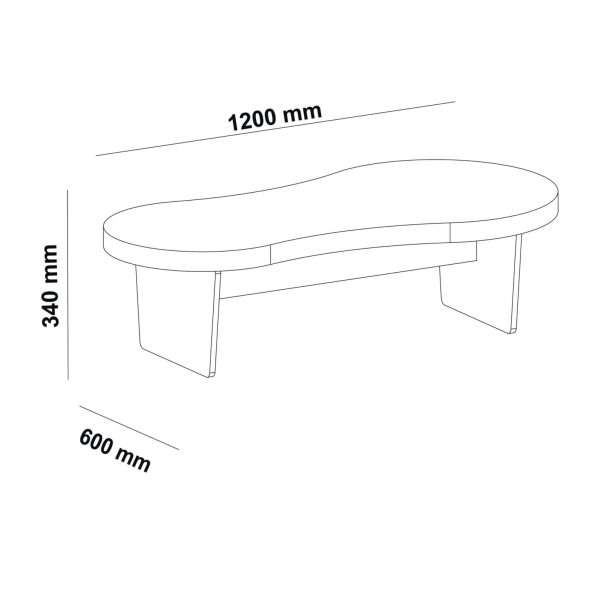 MESA DE CENTRO MAGNUM ROBLE - Imagen 2