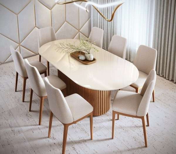 JUEGO DE COMEDOR LIVING 2.2 OVA 8 SILLAS CITY