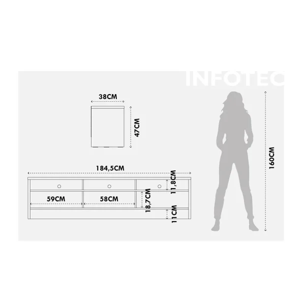 RACK ASPEN 1.8 BRANCO FOSCO - Imagen 2