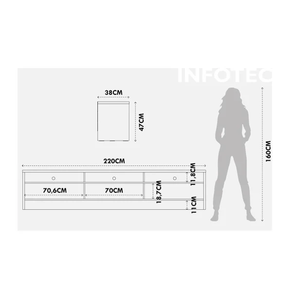 RACK ASPEN 2.2 BRANCO FOSCO - Imagen 3
