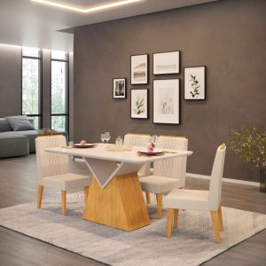 MESA ARGO 136X90X3 CEDRO/OFF WHITE