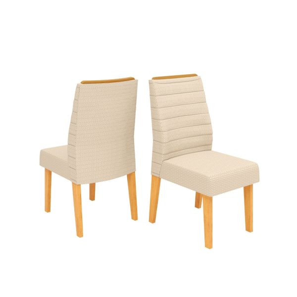 SILLA ONDINA CEDRO/LINHO NEVE