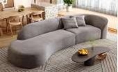 SOFA ORGANICO CURVO CREMA