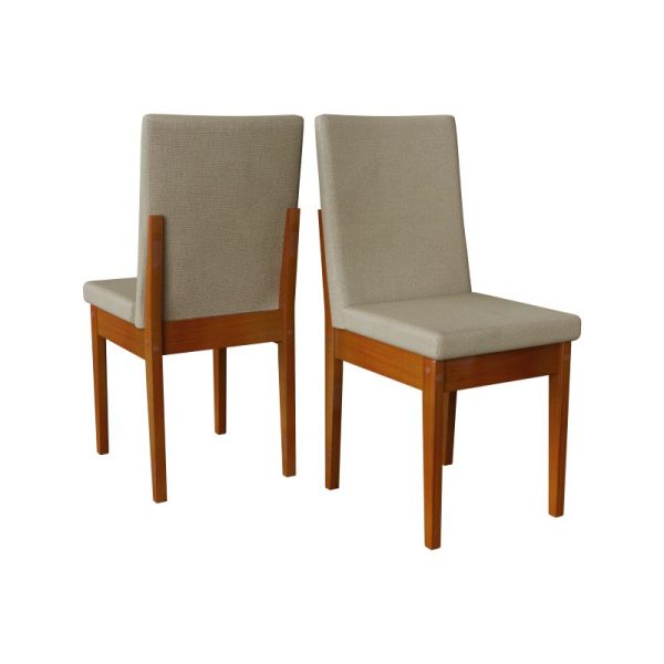 JUEGO DE COMEDOR CALIFORNIA 1.60 CARAMELO CON SILLA DAKOTA(6) - Imagen 2