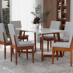 MESA DE COMEDOR CALIFORNIA 1.60 CARAMELO
