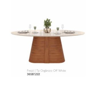 Alternative view of MESA RYZE CURVO FREIJO/OFF WHITE