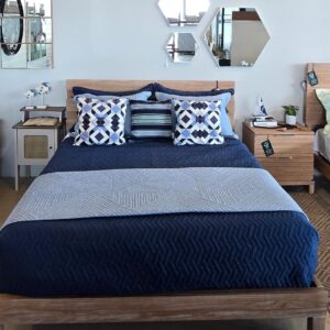 Alternative view of CAMA KING BRIONY BRUSHED WHITE PECAN