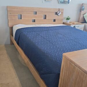 CAMA KING BRIONY BRUSHED WHITE PECAN