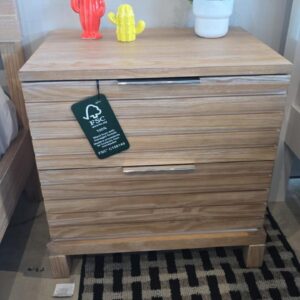 MESA DE NOCHE NORDIC BRUSHED PECAN