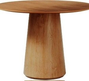 MESA ZARA 1.2 TOPE LAMINADO MADERA REDONDO