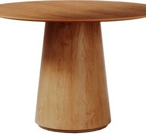 MESA ZARA 1.35 TOPE LAMINADO MADERA REDONDO