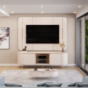 BANCADA CON PANEL ADELE OFF WHITE