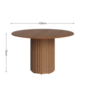 Alternative view of MESA LIVING 1.20 TOPE LAMINADO MADERA REDONDO