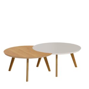 CONJ MESA CLASSIC CENTRO LUNA OFF WHITE/NATURE