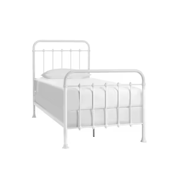 CAMA TWIN XL METAL BLANCO
